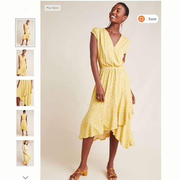 Anthropologie Dresses & Skirts - NWT Yellow Maeve Fete Midi Dress (Anthro) L/XL